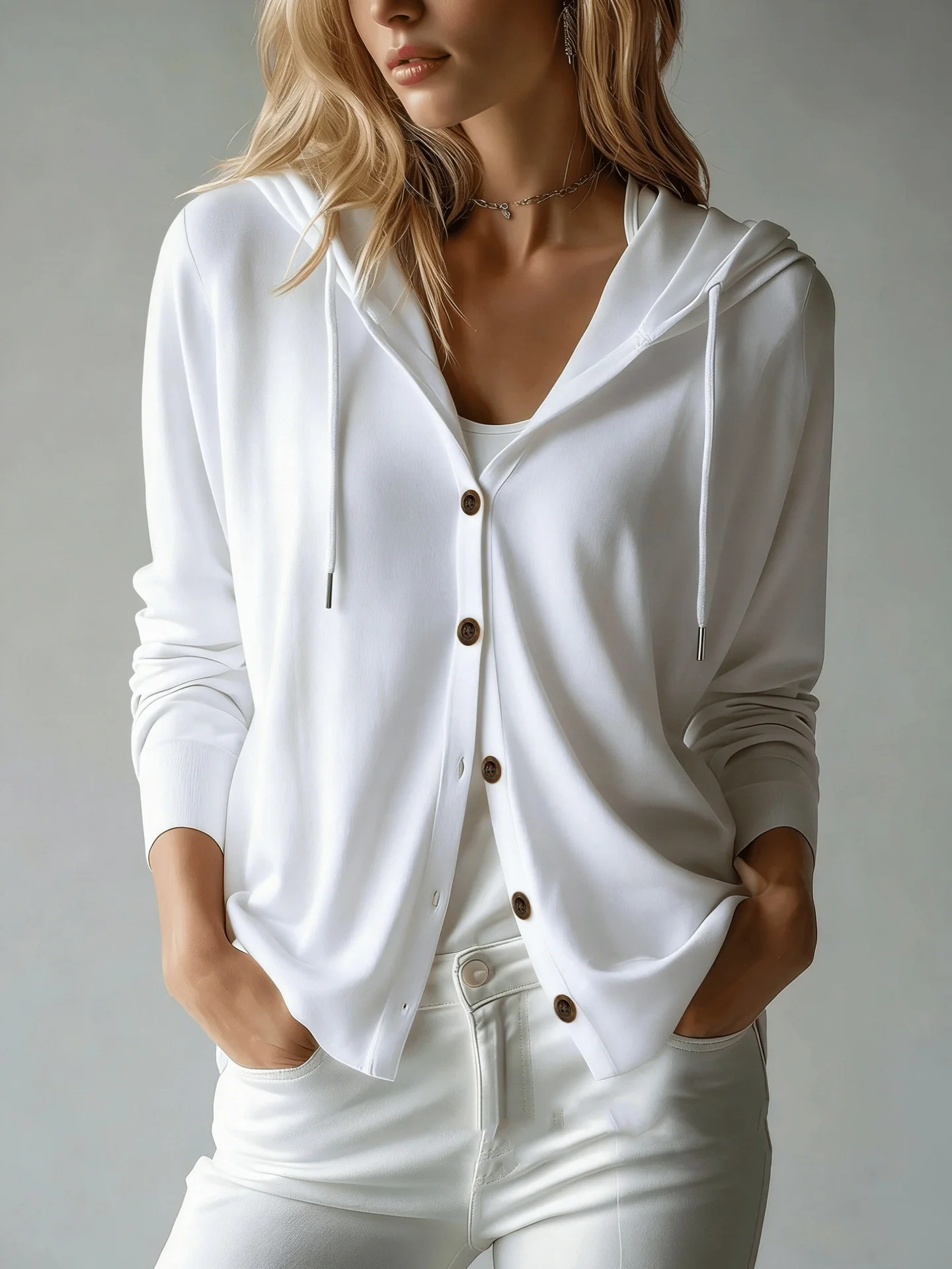 Women's Solid Color Single-Breasted Hooded Long Sleeve Oversized Casual Everyday Outerwear
Women's Solid Color Single-Breasted Hooded Long Sleeve Oversized Casual Everyday Outerwear