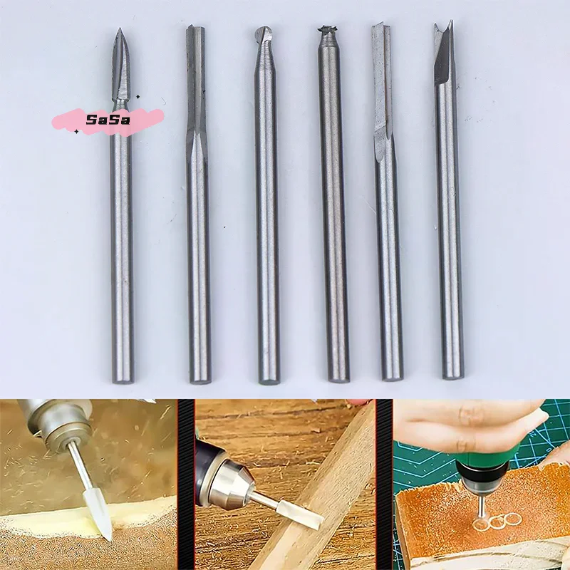 5/6Pcs Wood Carving Drill Bits Set 3mm Shank Compatible Rotary Tool Woodworking Accessories for Craft Enthusiasts
5/6Pcs Wood Carving Drill Bits Set 3mm Shank Compatible Rotary Tool Woodworking Accessories for Craft Enthusiasts