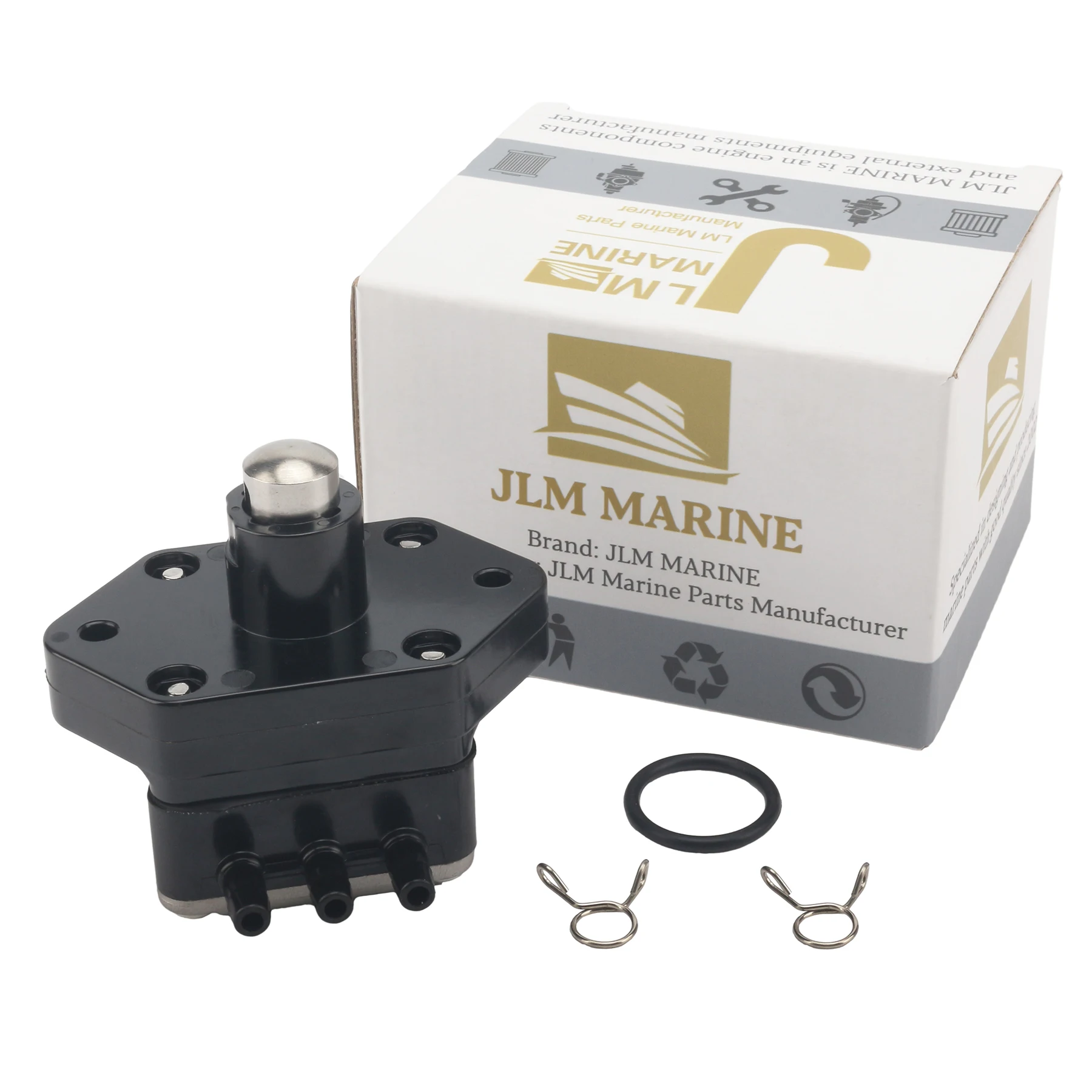 JLM Marine Outboard Fuel Pump With Clamps for Yamaha 25 30 40 50 60 HP 4 Stroke 826398T3 826398A1 826398A3
JLM Marine Outboard Fuel Pump With Clamps for Yamaha 25 30 40 50 60 HP 4 Stroke 826398T3 826398A1 826398A3