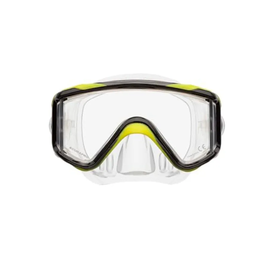Crystal Vu Plus Diving Mask for underwater diving, tempered glass lens, black frame, wide field of view and anti-fog coating
Crystal Vu Plus Diving Mask for underwater diving, tempered glass lens, black frame, wide field of view and anti-fog coating