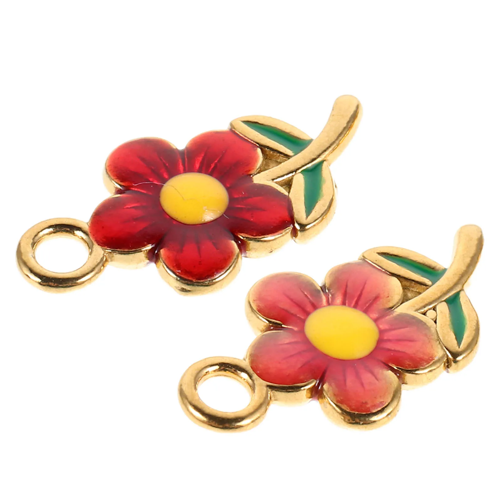 2Pcs Enamel Flower Pendant Charms Stainless Steel DIY Jewelry Making Supplies Necklace Bracelet Earrings Accessories
2Pcs Enamel Flower Pendant Charms Stainless Steel DIY Jewelry Making Supplies Necklace Bracelet Earrings Accessories