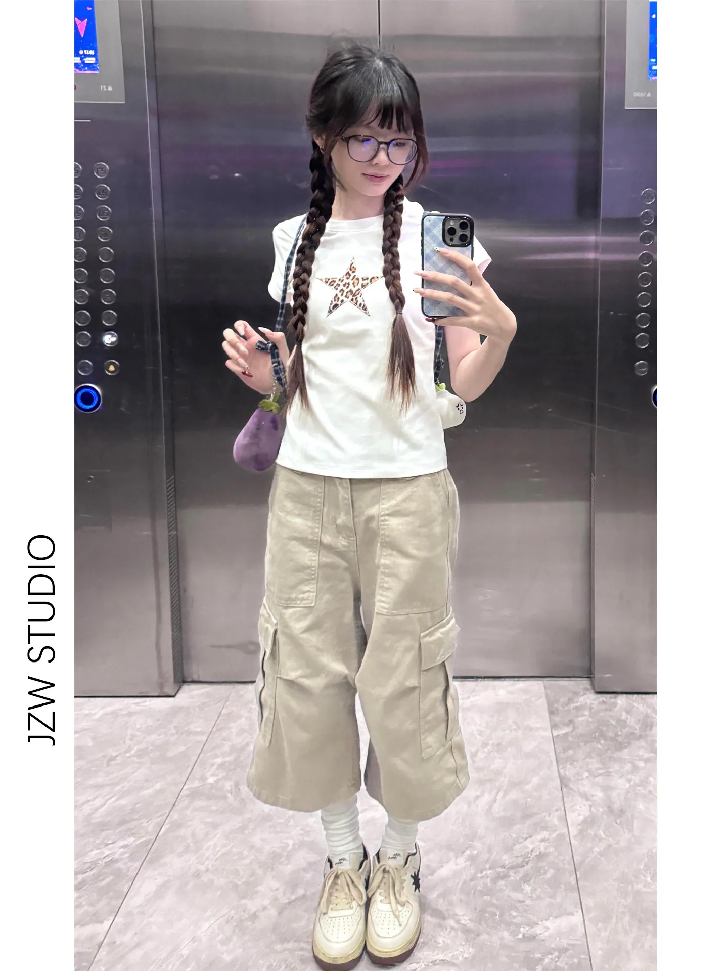 American High Street Khaki Workwear Wide Leg Seven-Foot Pants Women Summer Loose Large Pocket Design Straight Jeans Mid-Pants
American High Street Khaki Workwear Wide Leg Seven-Foot Pants Women Summer Loose Large Pocket Design Straight Jeans Mid-Pants