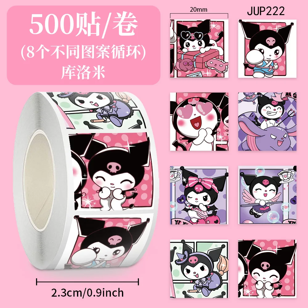 500 шт./рулон, милые мультяшные уплотнительные наклейки Sanrio Kuromi, сделай сам, ПВХ, водонепроницаемые наклейки для ноутбука, декоративные наклейки, награды, подарочные игрушки
500 шт./рулон, милые мультяшные уплотнительные наклейки Sanrio Kuromi, сделай сам, ПВХ, водонепроницаемые наклейки для ноутбука, декоративные наклейки, награды, подарочные игрушки
