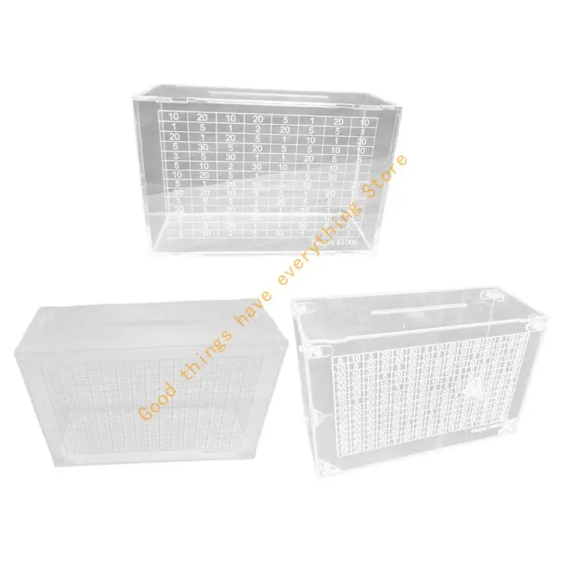 Acrylic Coin Holder Money Saving Box with Targets Marking for Personally Economy 55KF
Acrylic Coin Holder Money Saving Box with Targets Marking for Personally Economy 55KF
