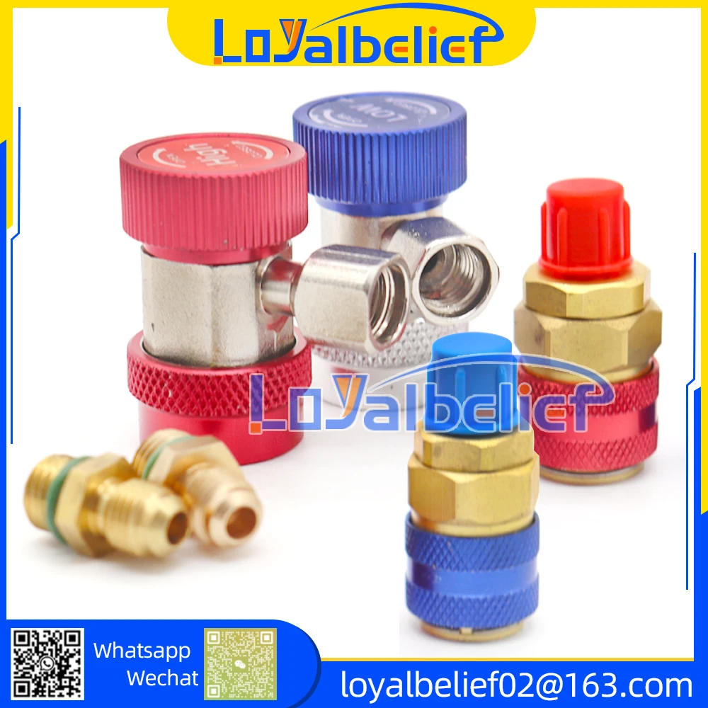 Freeship Car A/C Air Conditioning Quick Coupler Adapter H/L Manifold Connector R134A Auto Air Conditioner repair tools
Freeship Car A/C Air Conditioning Quick Coupler Adapter H/L Manifold Connector R134A Auto Air Conditioner repair tools