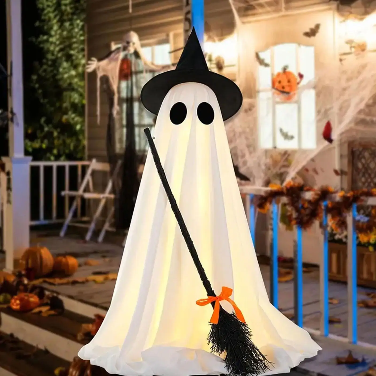 Светящиеся украшения-призраки, уличный жутый призрак, декор на Хэллоуин с метлой ведьмы, светящийся жуткий декор для заднего двора, патио спереди
Светящиеся украшения-призраки, уличный жутый призрак, декор на Хэллоуин с метлой ведьмы, светящийся жуткий декор для заднего двора, патио спереди