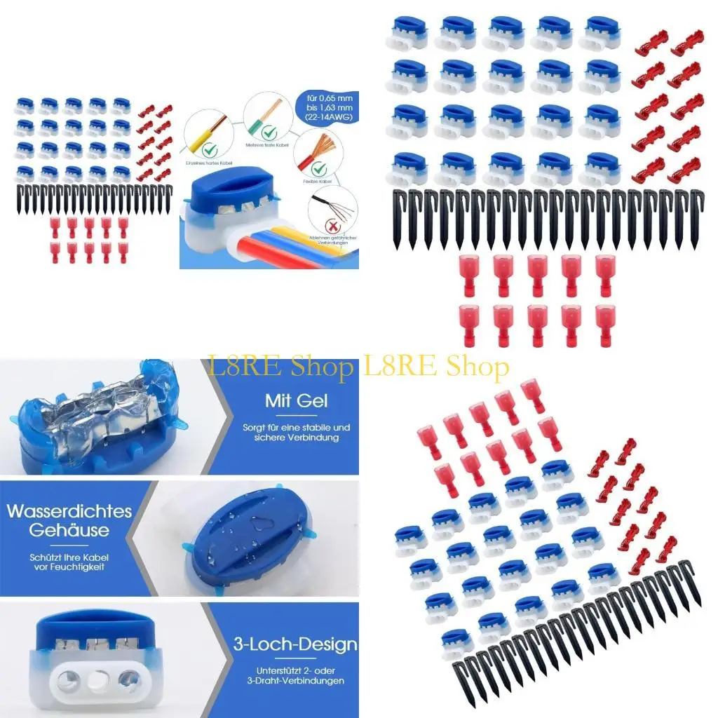 L8RE Convenient Grass Trimmer Reliable Lawn Mower Wire Connector Set Ground Hooks
L8RE Convenient Grass Trimmer Reliable Lawn Mower Wire Connector Set Ground Hooks