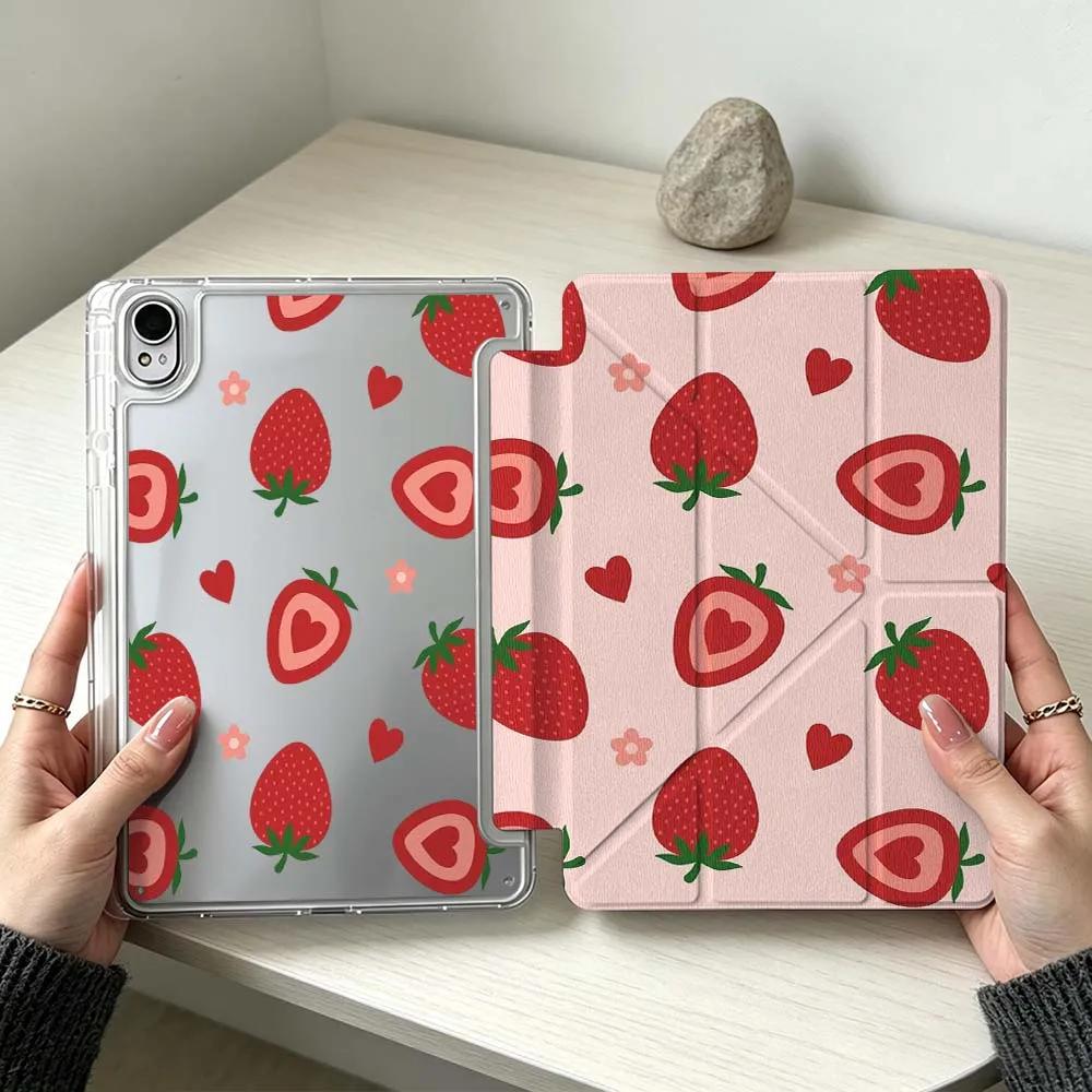Cartoon Strawberry Heart For Huawei MatePad Pro SE Air 12X Honor Pad 9 V9 GT X9a X9 Foldable 3Y Tablet Case Soft
Cartoon Strawberry Heart For Huawei MatePad Pro SE Air 12X Honor Pad 9 V9 GT X9a X9 Foldable 3Y Tablet Case Soft