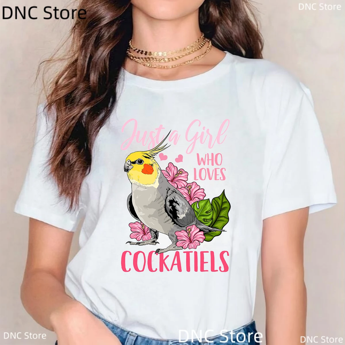 Just A Girl Who Loves Cockatiel Printed Girls Tshirt Fashion Women T-Shirt Bird Pattern Women'S Summer Printed Tops Femme Tee
Just A Girl Who Loves Cockatiel Printed Girls Tshirt Fashion Women T-Shirt Bird Pattern Women'S Summer Printed Tops Femme Tee