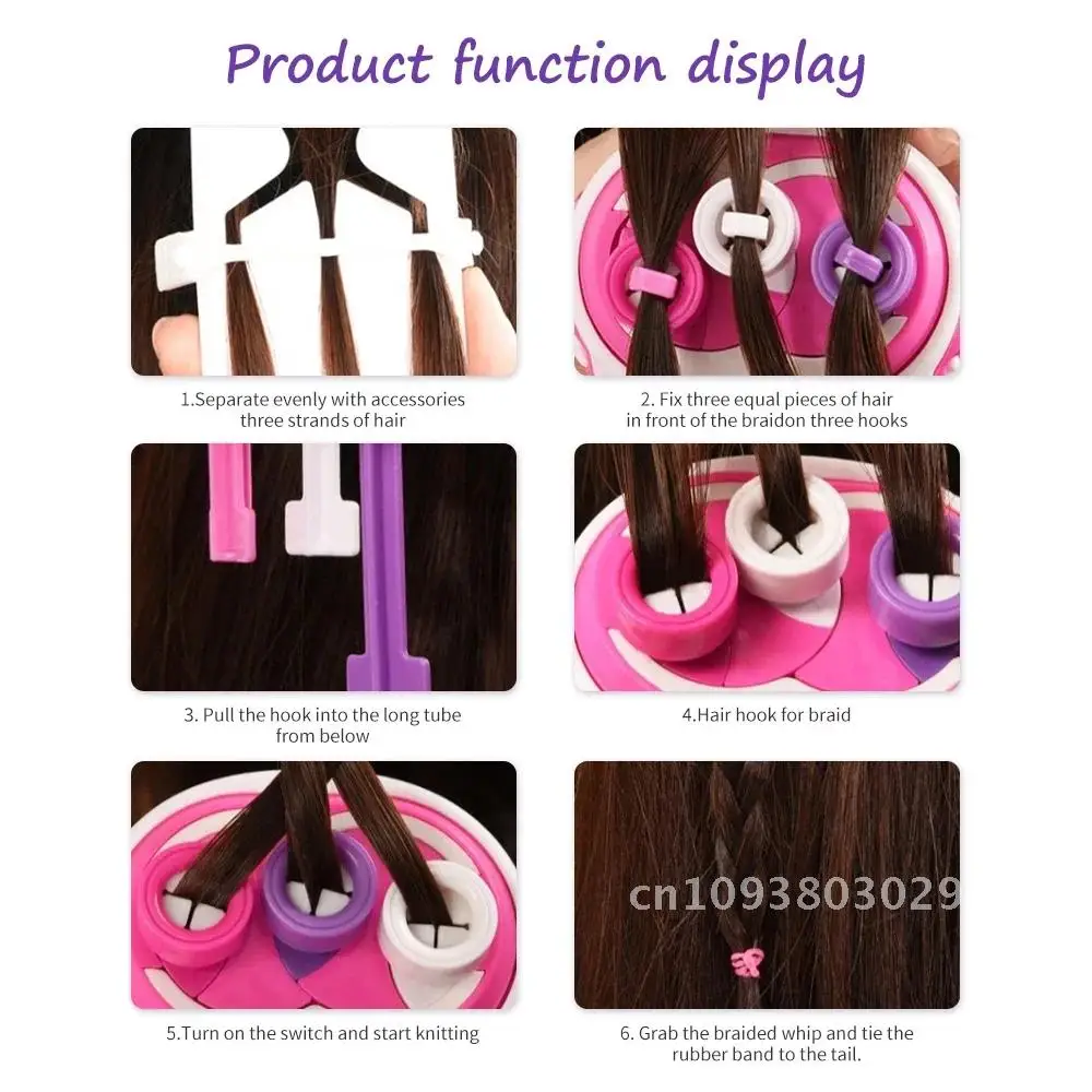 Hair Hair Braider DIY Hair Knitting Machine Automatic Tool Roll Hair-Knitting Tool Twisted for Twist Gift Styling Girls Knitting
Hair Hair Braider DIY Hair Knitting Machine Automatic Tool Roll Hair-Knitting Tool Twisted for Twist Gift Styling Girls Knitting