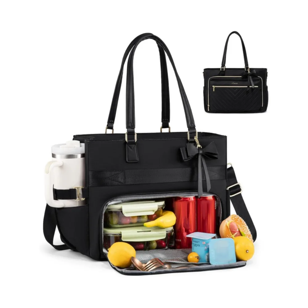 Large Capacity Insulated Lunch Tote 3 in 1 Design Water-Resistant Work Tote Bag Durable Cup Holder Laptop Carrying Bag College
Large Capacity Insulated Lunch Tote 3 in 1 Design Water-Resistant Work Tote Bag Durable Cup Holder Laptop Carrying Bag College