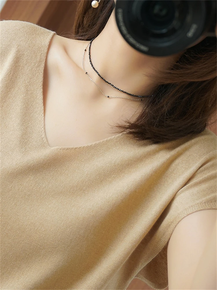 2021 New Summer T Shirt Women Elasticity Oversized T-Shirt Woman Clothes Female Tops Short sleeve Women's tube top knit Canale
2021 New Summer T Shirt Women Elasticity Oversized T-Shirt Woman Clothes Female Tops Short sleeve Women's tube top knit Canale