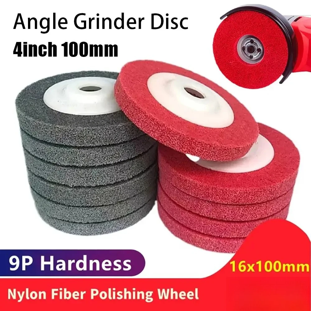 New Round Sanding Disc Angle Grinder Disc Nylon Fiber 4inch 100mm Polishing Wheel 9P Hardness Abrasive Disc Grinding Pad
New Round Sanding Disc Angle Grinder Disc Nylon Fiber 4inch 100mm Polishing Wheel 9P Hardness Abrasive Disc Grinding Pad