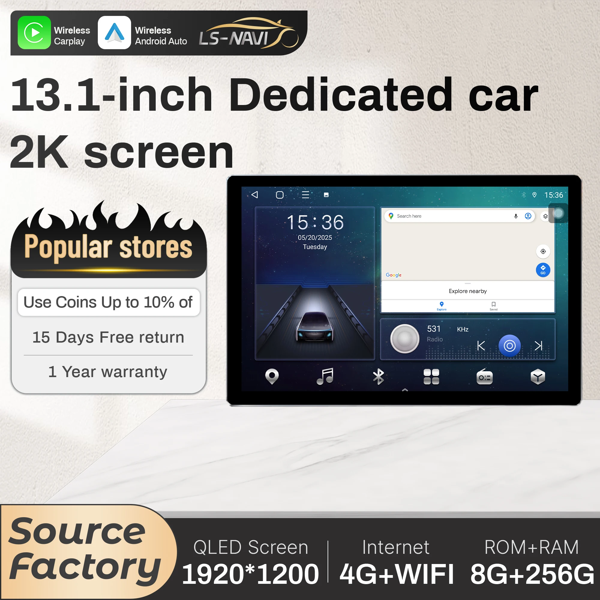 13.1"Android For Toyota Corolla E210 2019 2020 2021 2022 2023 Car Radio Wireless BT Carplay GPS Multimedia QLED Screen Stereo
13.1"Android For Toyota Corolla E210 2019 2020 2021 2022 2023 Car Radio Wireless BT Carplay GPS Multimedia QLED Screen Stereo