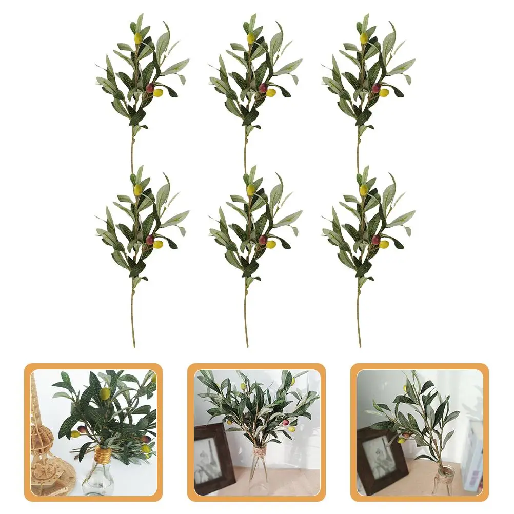 6 Pcs Branch Greenery Stems Fake Plants Tree Flower Olive Plant Artificial Arrangement Decor Branches Home Wedding
6 Pcs Branch Greenery Stems Fake Plants Tree Flower Olive Plant Artificial Arrangement Decor Branches Home Wedding
