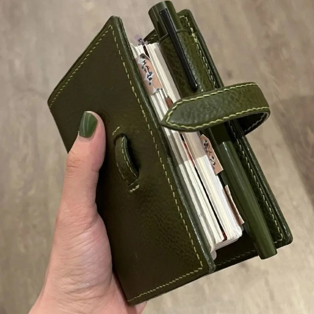 Green M5 Three Fold Loose-leaf Notebook Card Pocket 40 Sheets Blank Line Grid Journal M5 Binder Planner 2025 Agenda Diary
Green M5 Three Fold Loose-leaf Notebook Card Pocket 40 Sheets Blank Line Grid Journal M5 Binder Planner 2025 Agenda Diary