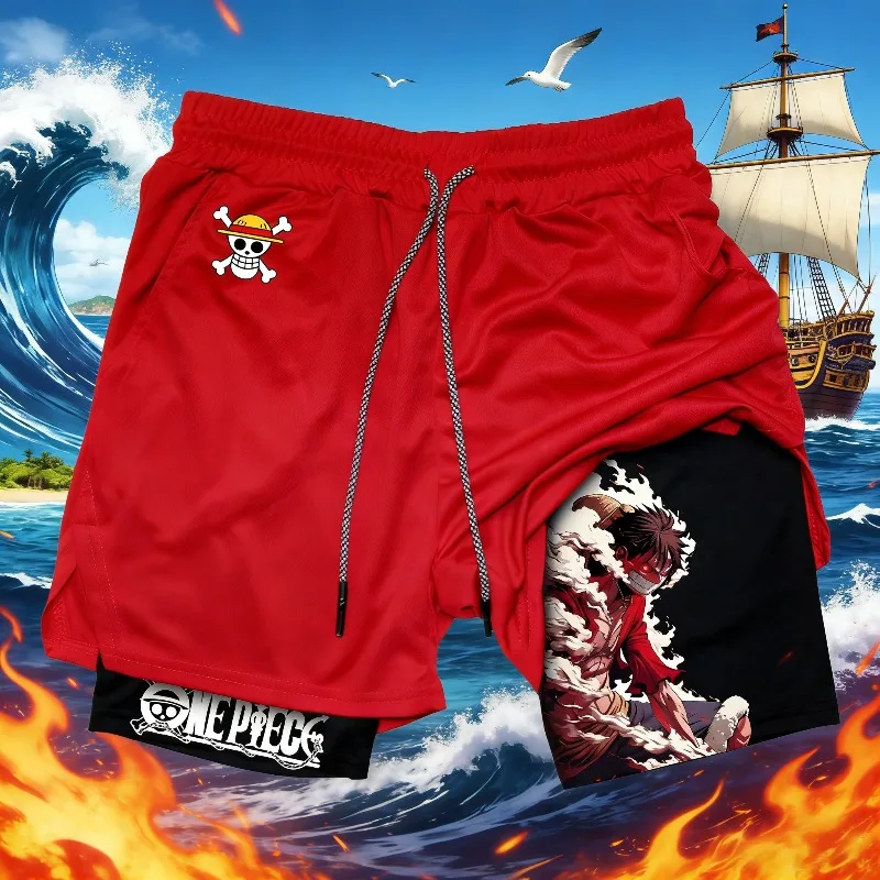 Новые мужские двухслойные шорты Bandai One Piece с принтом Луффи и Сороны, летние, свободные, дышащие, спортивные, модные, 2026 года
Новые мужские двухслойные шорты Bandai One Piece с принтом Луффи и Сороны, летние, свободные, дышащие, спортивные, модные, 2026 года