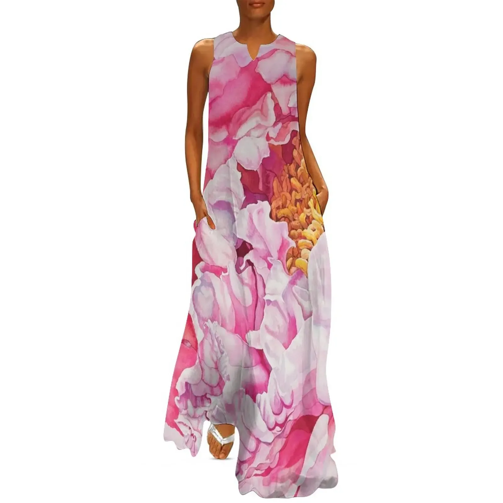 Pink Peony Watercolor Long Dress women's evening dresses Women's summer dress women's summer dresses 2025 Dress
Pink Peony Watercolor Long Dress women's evening dresses Women's summer dress women's summer dresses 2025 Dress