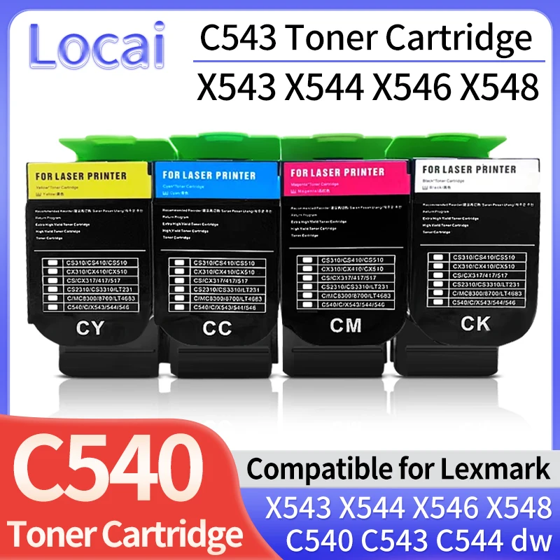 C540 Toner Cartridge With Stable Chip Compatible for Lexmark C543 C544 C546 dw dn X543 X544 X546 X548 de dte Printer Color Toner
C540 Toner Cartridge With Stable Chip Compatible for Lexmark C543 C544 C546 dw dn X543 X544 X546 X548 de dte Printer Color Toner