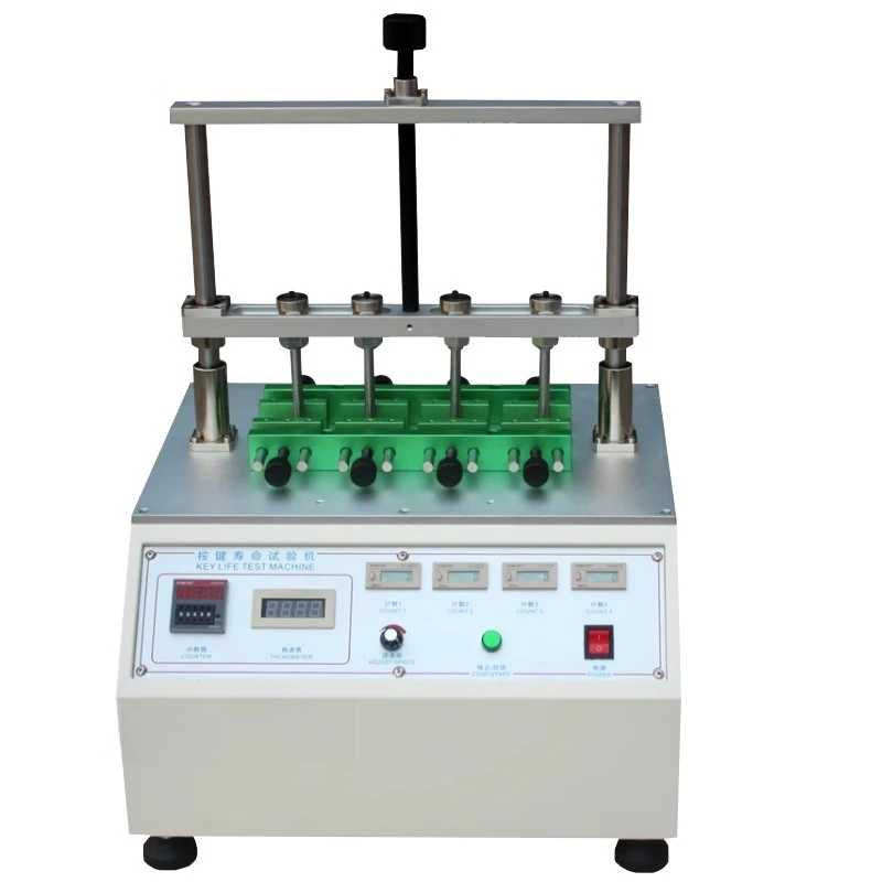 Four-position switch button life tester, electronic mobile phone computer button fatigue life tester
Four-position switch button life tester, electronic mobile phone computer button fatigue life tester