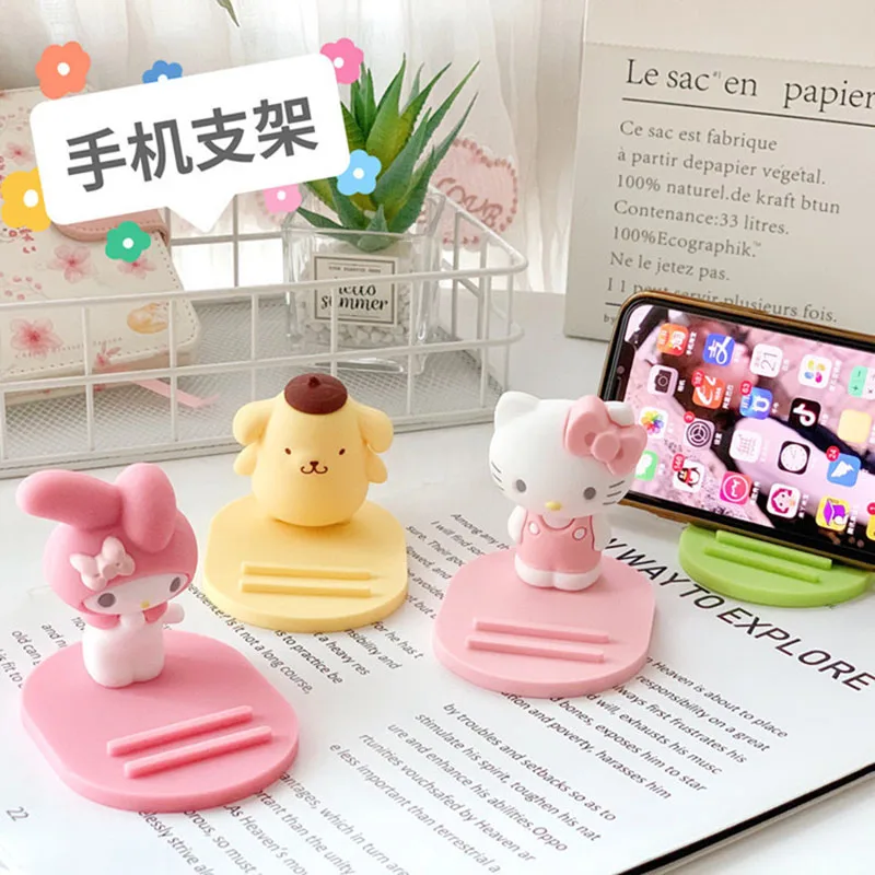 Sanrio Hello Kitty Mobile Phone Holder Cartoon Girl Cell Phone Bracket Catch Up On Dramas Soft Glue Phone Stand Anti-Slip
Sanrio Hello Kitty Mobile Phone Holder Cartoon Girl Cell Phone Bracket Catch Up On Dramas Soft Glue Phone Stand Anti-Slip