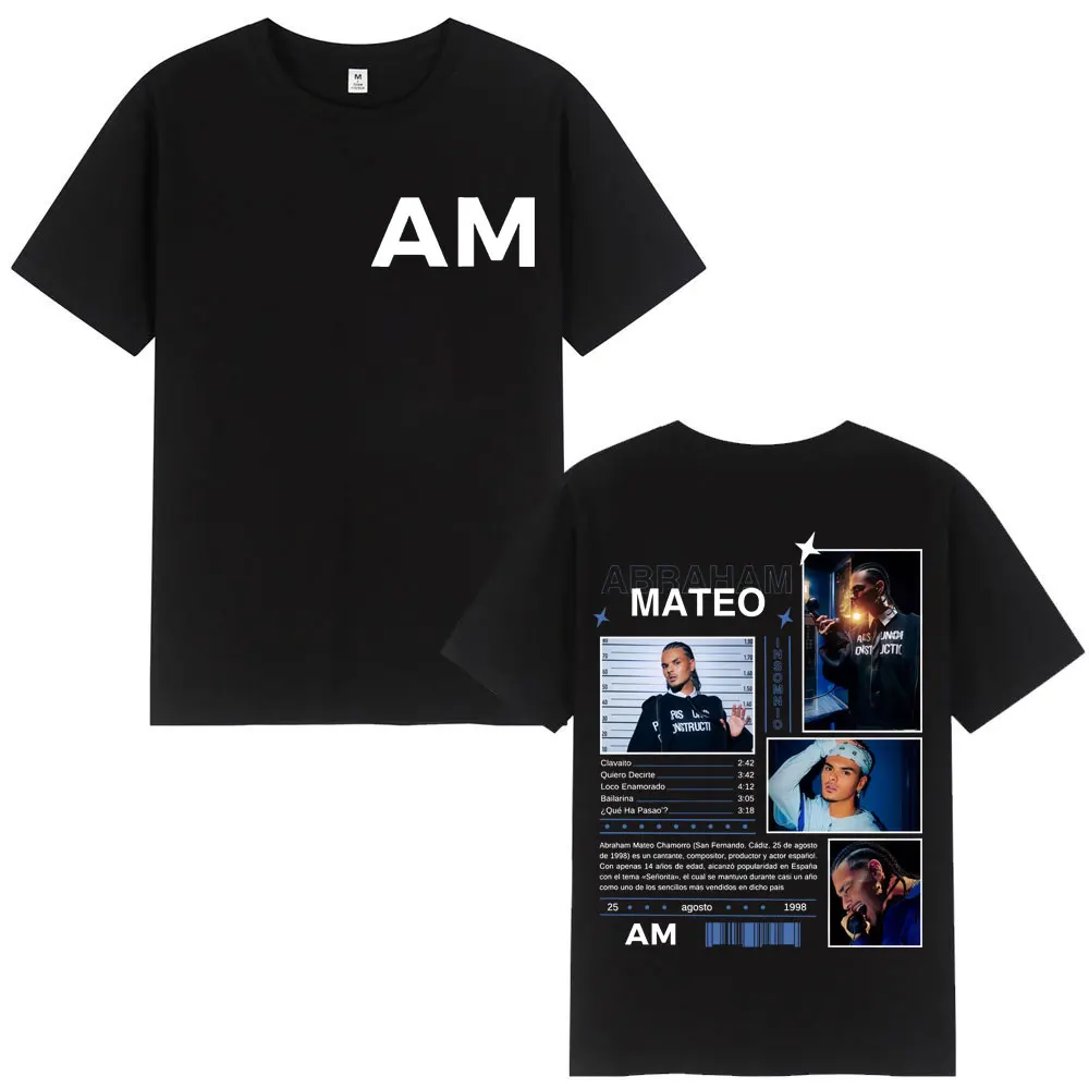 Singer Abraham Mateo Insomnio Album Merch T-shirt High Quality Fashion Oversized T Shirt Men Women Casual Short Sleeve T-shirts
Singer Abraham Mateo Insomnio Album Merch T-shirt High Quality Fashion Oversized T Shirt Men Women Casual Short Sleeve T-shirts