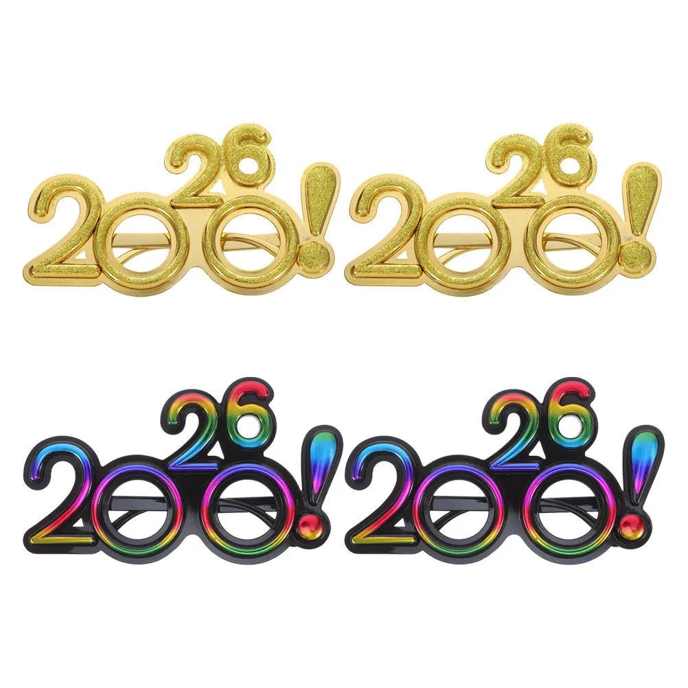 4Pcs New Year Eyeglasses 2026 Glitter Multicolor Party Photo Booth Props Happy New Year Accessories Glasses Photo Booth Props
4Pcs New Year Eyeglasses 2026 Glitter Multicolor Party Photo Booth Props Happy New Year Accessories Glasses Photo Booth Props