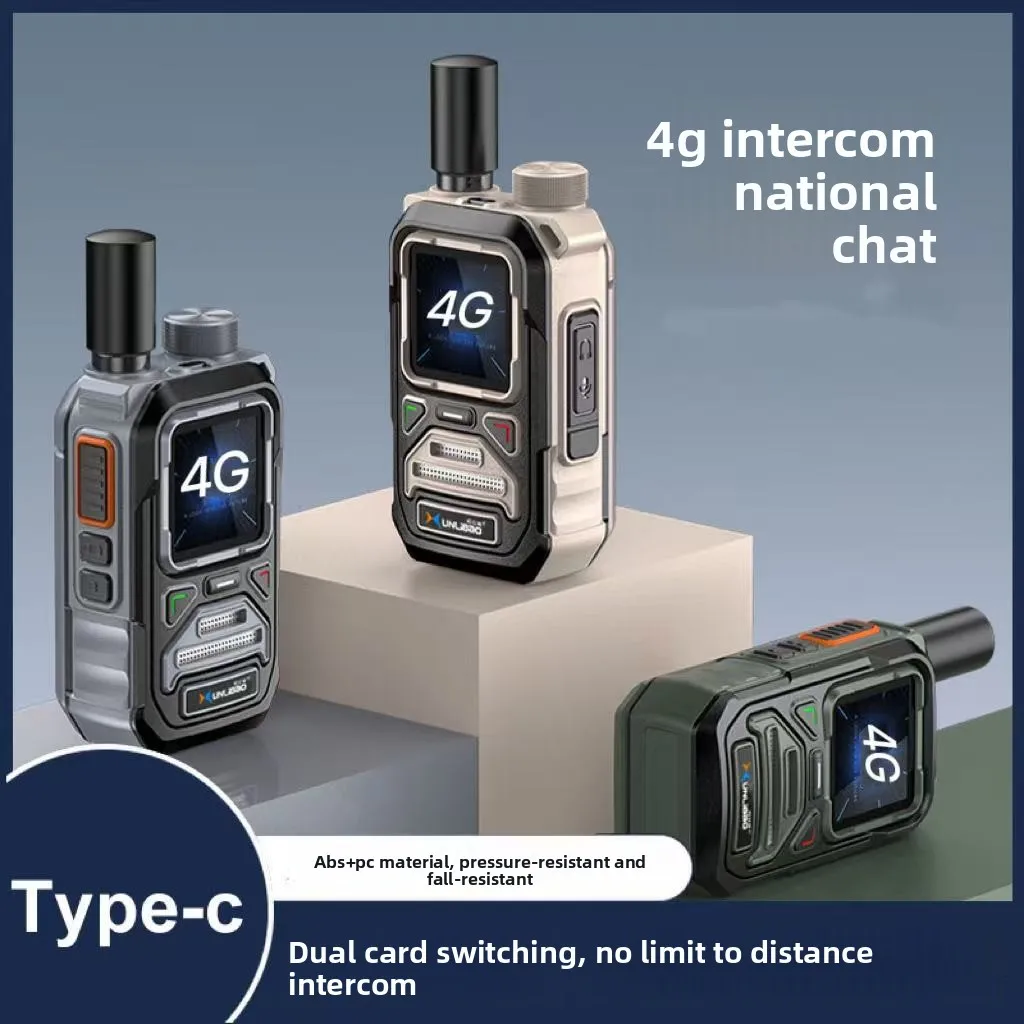 XUNLIBAO Full Network Handheld Wireless Intercom Unlimited Distance 4GPOC SIMCard 5000km Range Small Lifetime Free Walkie Talkie
XUNLIBAO Full Network Handheld Wireless Intercom Unlimited Distance 4GPOC SIMCard 5000km Range Small Lifetime Free Walkie Talkie