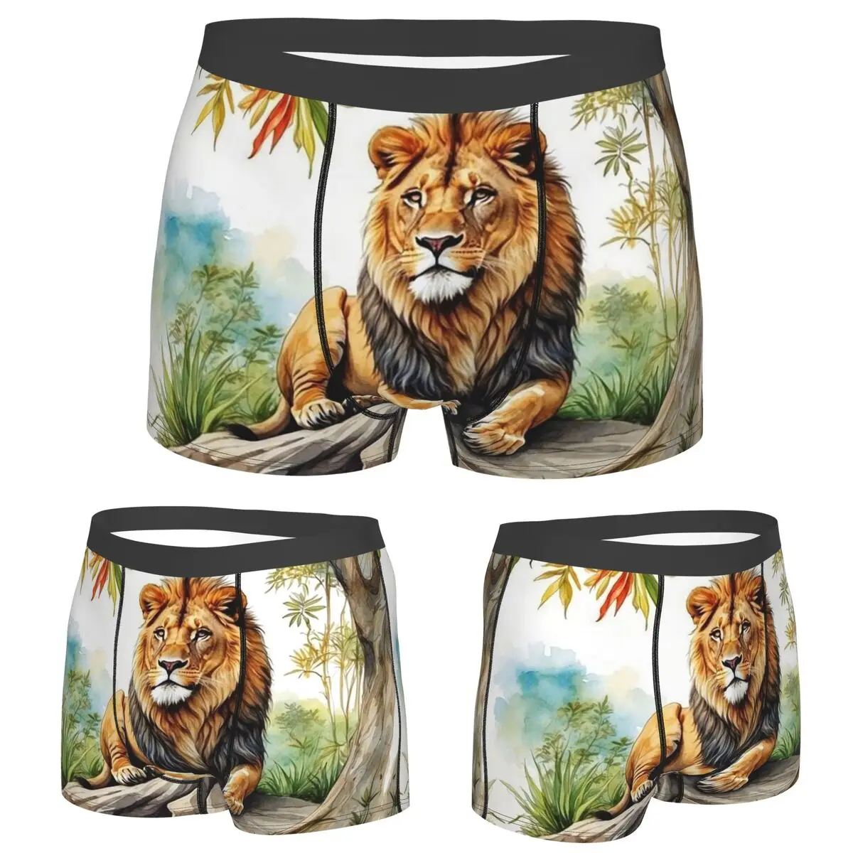 Boxer Underpants Shorts A Lion In A Forest Panties Men Soft Underwear for Homme Man Boyfriend Gifts 
Boxer Underpants Shorts A Lion In A Forest Panties Men Soft Underwear for Homme Man Boyfriend Gifts