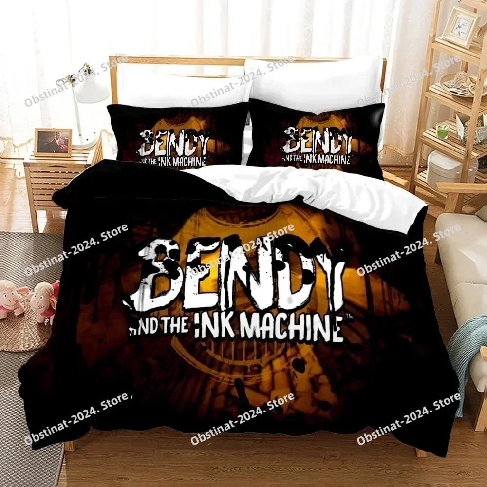3D Bendy N Ink Machine Bedding Set Printed single Comforter Quilt Bed Cover Duvet Cover Pillow Case 3 Pieces Set Kids Adult Size
3D Bendy N Ink Machine Bedding Set Printed single Comforter Quilt Bed Cover Duvet Cover Pillow Case 3 Pieces Set Kids Adult Size