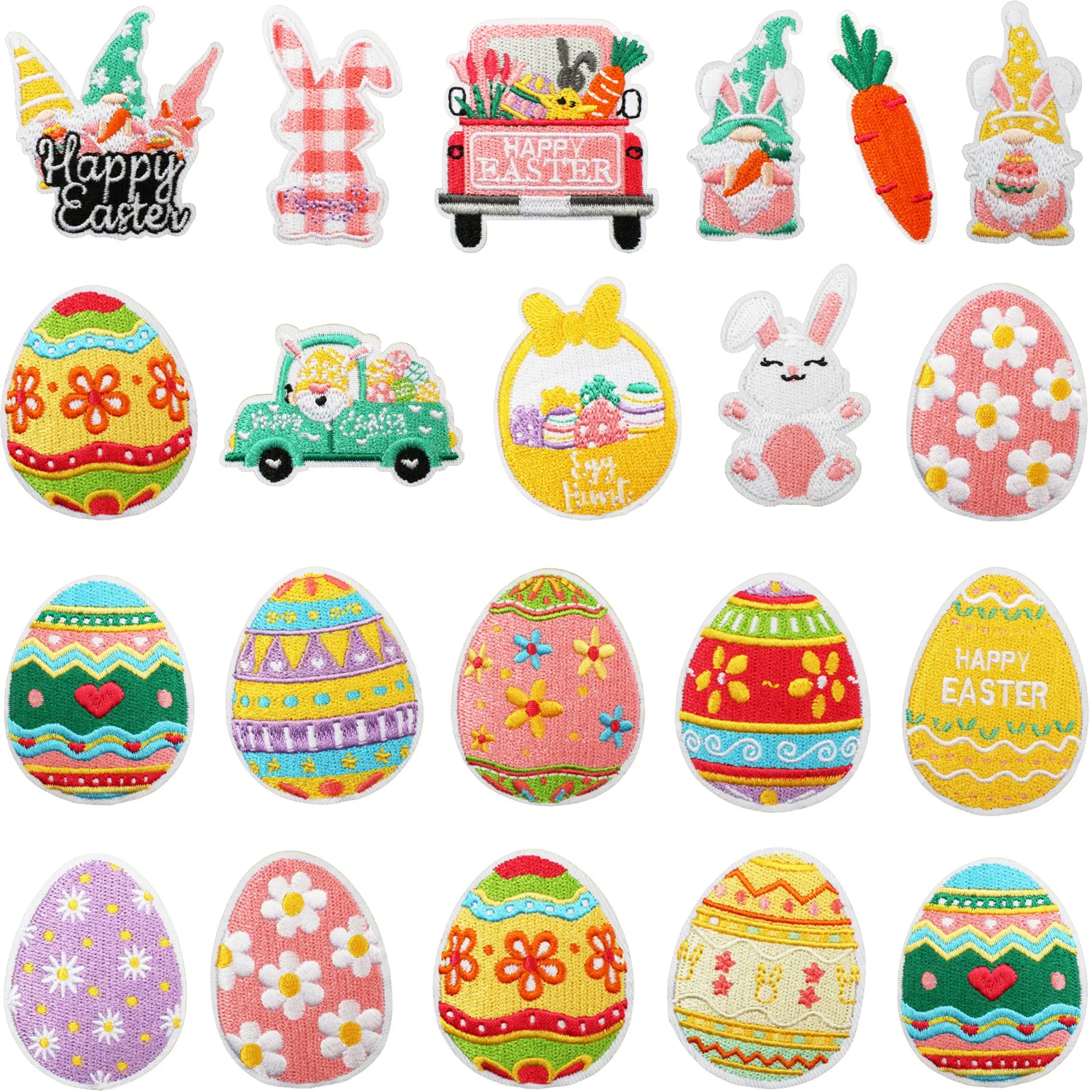1/5Pcs Easter Egg Theme Embroidery Cloth Sticker Vegetable Basket Rabbit Patch Sticker Ironing Holiday Clothes Decoration Easter
1/5Pcs Easter Egg Theme Embroidery Cloth Sticker Vegetable Basket Rabbit Patch Sticker Ironing Holiday Clothes Decoration Easter