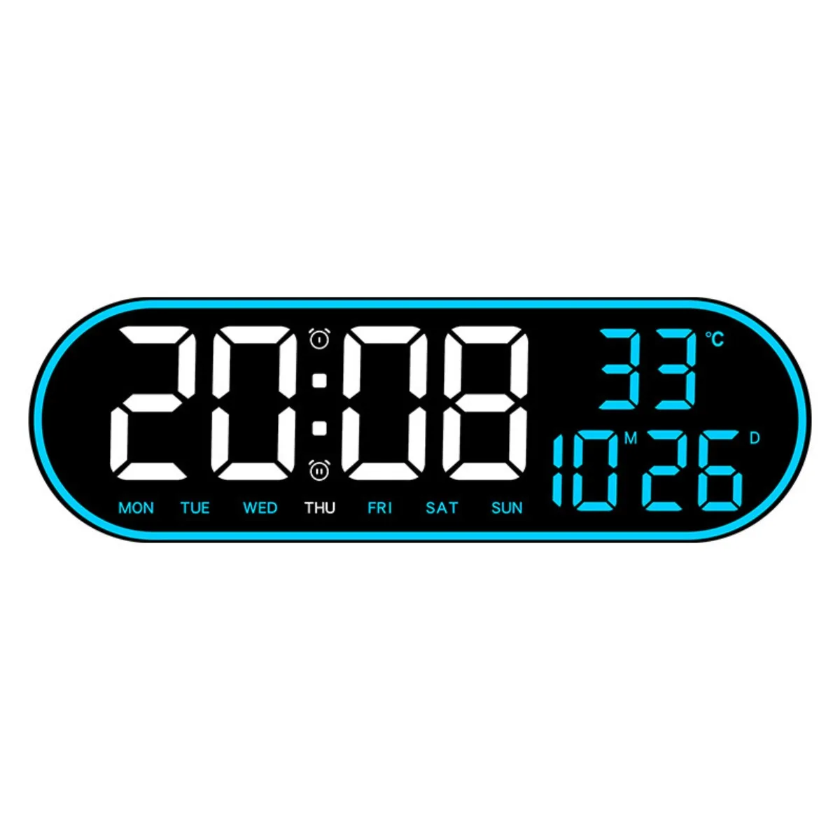 LED Digital Wall Clock Large Display Remote Control Silent Electronic Timer with Temperature Date Week Modern Home Office Decor
LED Digital Wall Clock Large Display Remote Control Silent Electronic Timer with Temperature Date Week Modern Home Office Decor