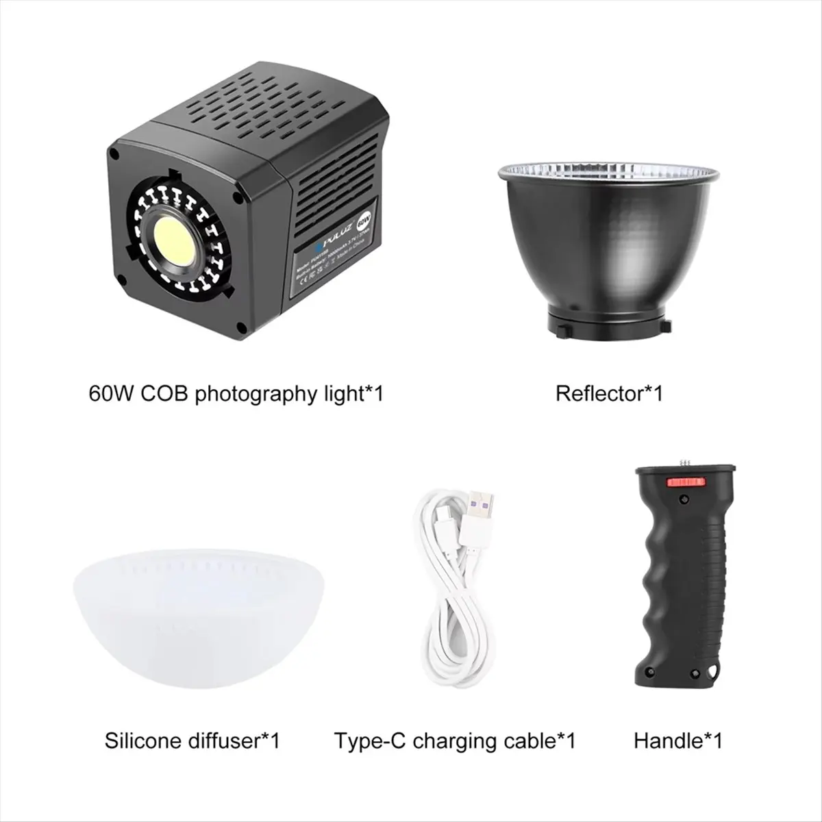 M05K PULUZ 60W Ручной студийный видеосвет для фотосъемки, 2500K-6500K, профессиональный COB-осветитель с двойной цветовой температурой
M05K PULUZ 60W Ручной студийный видеосвет для фотосъемки, 2500K-6500K, профессиональный COB-осветитель с двойной цветовой температурой