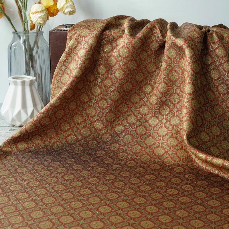 Chinese Style Brocade Fabrics for Sewing Diagrams Gold Thread Jacquard Vintage Qipao Hanfu Tang Suit Skirt Clothing DIY Fabrics
Chinese Style Brocade Fabrics for Sewing Diagrams Gold Thread Jacquard Vintage Qipao Hanfu Tang Suit Skirt Clothing DIY Fabrics