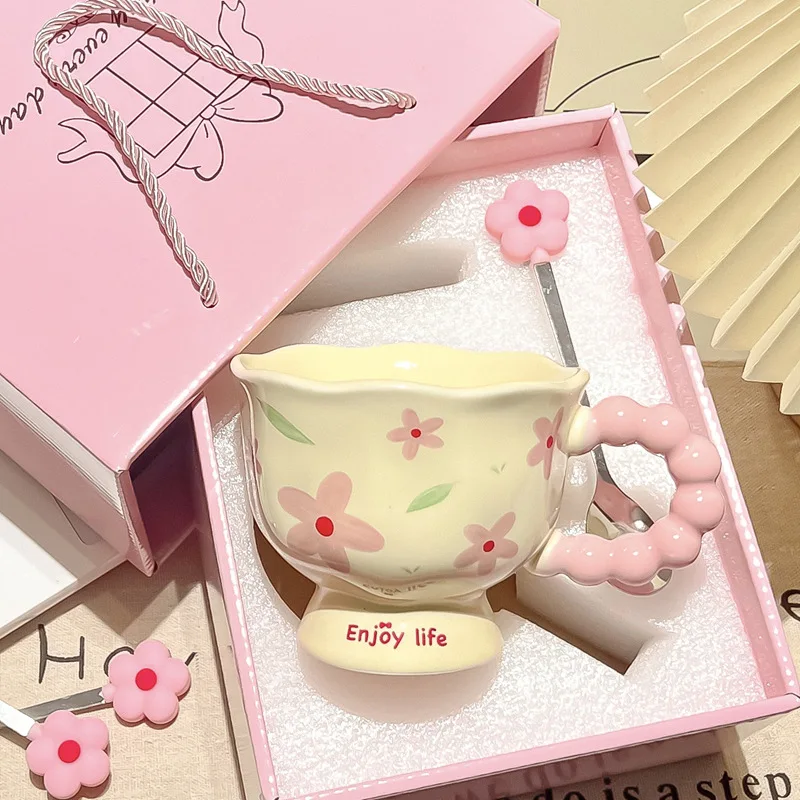 2025 Internet-Famous High-Aesthetic Floral Ceramic Water Cup Office Afternoon Sophistication Tea Coffee Cups Boxed Small Mug
2025 Internet-Famous High-Aesthetic Floral Ceramic Water Cup Office Afternoon Sophistication Tea Coffee Cups Boxed Small Mug