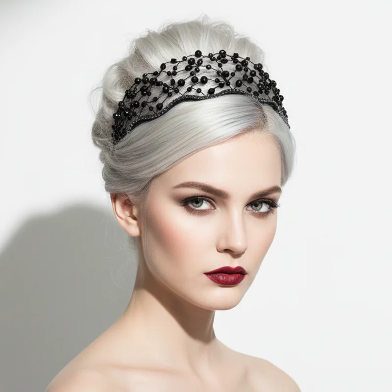 Classic Crystal Beaded Hair Net for Women Fashion Handmade Tiara Hair Accessories Wedding & Party Headpiece Bridesmaid Gift
Classic Crystal Beaded Hair Net for Women Fashion Handmade Tiara Hair Accessories Wedding & Party Headpiece Bridesmaid Gift