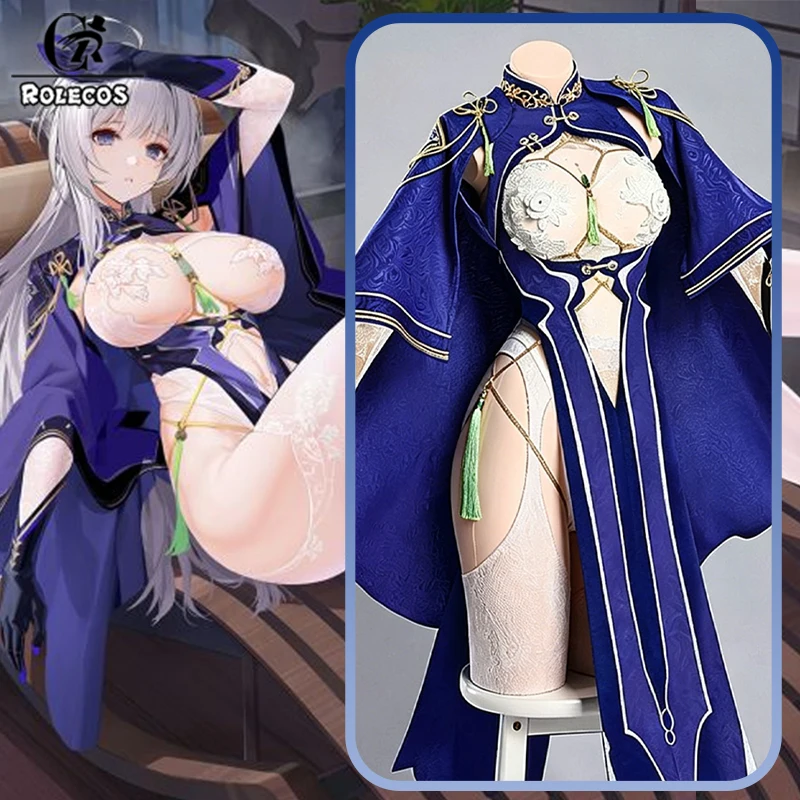 ROLECOS Game Azur Lane KMS Mainz Cosplay Costume Women Sexy Cheongsam Halloween Carnival Party Roleplay Wig Outfits
ROLECOS Game Azur Lane KMS Mainz Cosplay Costume Women Sexy Cheongsam Halloween Carnival Party Roleplay Wig Outfits
