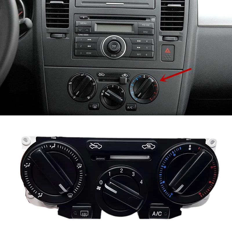 For Nissan Tiida Livina NV200 2005-2010 ir Conditioner AC Switch Panel Assembly Air Conditioner Controller Car Accessories
For Nissan Tiida Livina NV200 2005-2010 ir Conditioner AC Switch Panel Assembly Air Conditioner Controller Car Accessories
