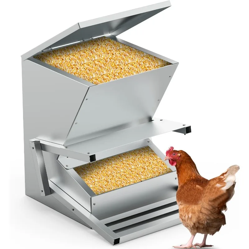 40lb Automatic Metal Treadle Feeder, Sturdy Galvanized Steel Poultry Feeders, Automatic Chicken Feeder, Suitable for Chicken, Ge
40lb Automatic Metal Treadle Feeder, Sturdy Galvanized Steel Poultry Feeders, Automatic Chicken Feeder, Suitable for Chicken, Ge