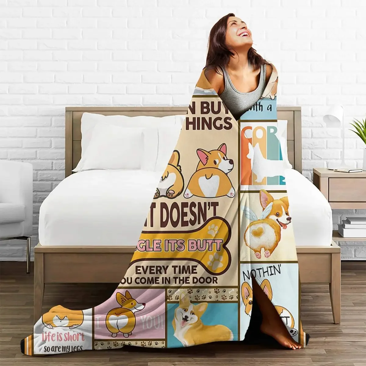 Baby Blanket I Love Corgi Butt Velvet Summer Animal Plaid Dog Lightweight Multifunction Thin Throw Blanket for Home Office Quilt
Baby Blanket I Love Corgi Butt Velvet Summer Animal Plaid Dog Lightweight Multifunction Thin Throw Blanket for Home Office Quilt