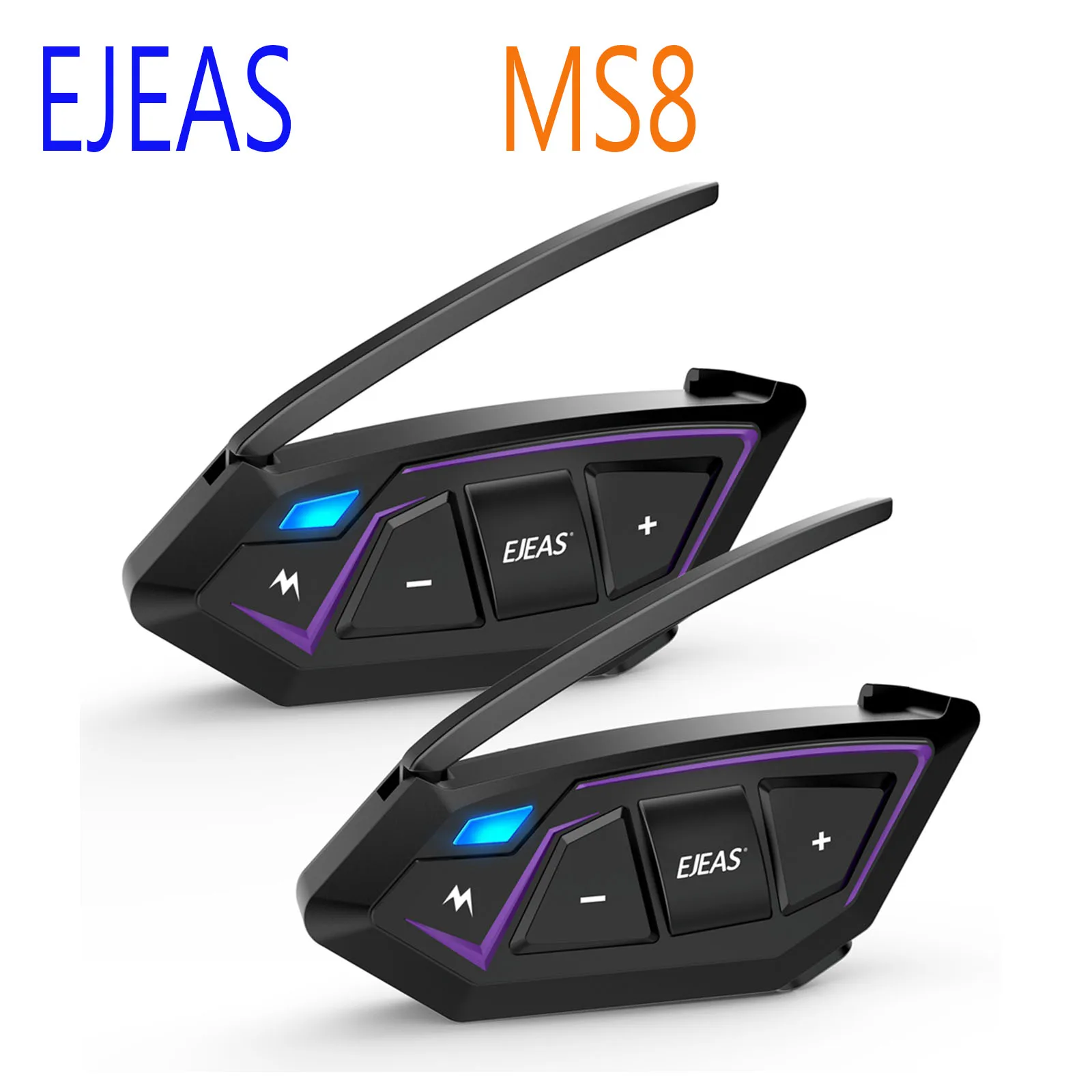 EJEAS MS8 Max 7000M Motorcycle Mesh Helmet Intercom Headset BT5.1 Interphone Communicator for 8 Riders FM Waterproof IP67 Type-C
EJEAS MS8 Max 7000M Motorcycle Mesh Helmet Intercom Headset BT5.1 Interphone Communicator for 8 Riders FM Waterproof IP67 Type-C