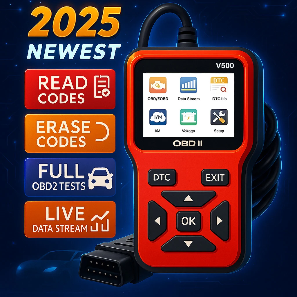 Factory Priced V500 OBD2 Scanner Universal Auto Diagnostic Tool for Checking Engine Fault Codes EOBD Reader for Cars
Factory Priced V500 OBD2 Scanner Universal Auto Diagnostic Tool for Checking Engine Fault Codes EOBD Reader for Cars