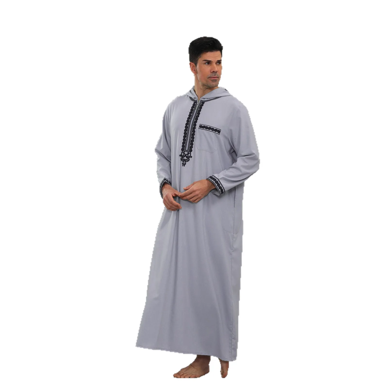 Men Hooded Robe Pocket Muslim Abaya Jubba Thobe Moroccan Daffah Dishdasha Djellaba Islam Clothing Arabic Traditional Casual New
Men Hooded Robe Pocket Muslim Abaya Jubba Thobe Moroccan Daffah Dishdasha Djellaba Islam Clothing Arabic Traditional Casual New