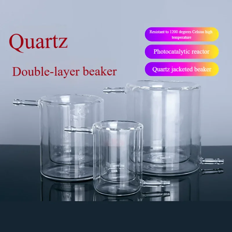 Quartz double-layer beaker jacketed beaker 100 250 500 1000 2000ml photocatalytic reactor reaction cup dissolver
Quartz double-layer beaker jacketed beaker 100 250 500 1000 2000ml photocatalytic reactor reaction cup dissolver
