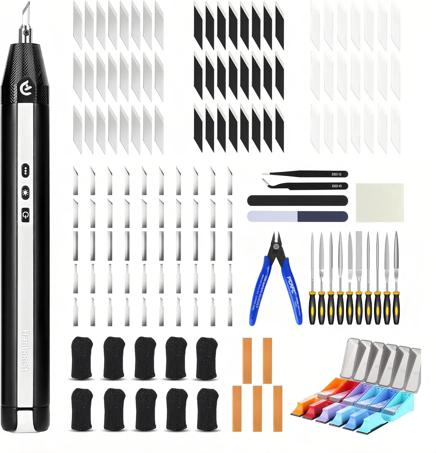 Hanboost C1 Wireless Ultrasonic Cutter, 40,000Hz Electric Craft Knife, 3 Power Modes & LED, Portable Hobby Tool for 3D Print Sup
Hanboost C1 Wireless Ultrasonic Cutter, 40,000Hz Electric Craft Knife, 3 Power Modes & LED, Portable Hobby Tool for 3D Print Sup