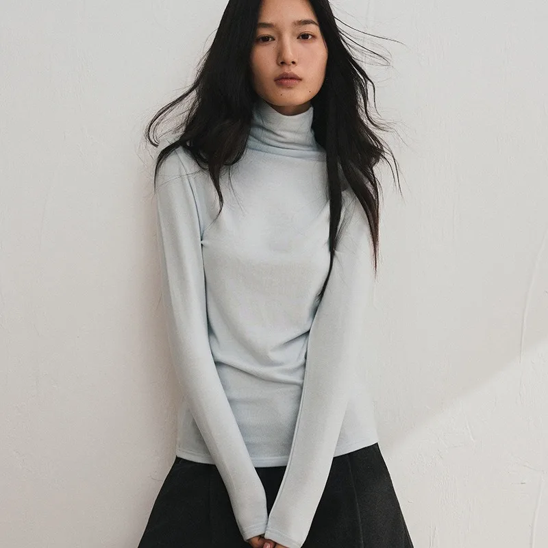 FRAYA LAB Базовая рубашка из шелковой шерсти для женщин, осенне-зимняя футболка из лиоцелла, облегающий топ с высоким воротом, новинка 2026 года
FRAYA LAB Базовая рубашка из шелковой шерсти для женщин, осенне-зимняя футболка из лиоцелла, облегающий топ с высоким воротом, новинка 2026 года