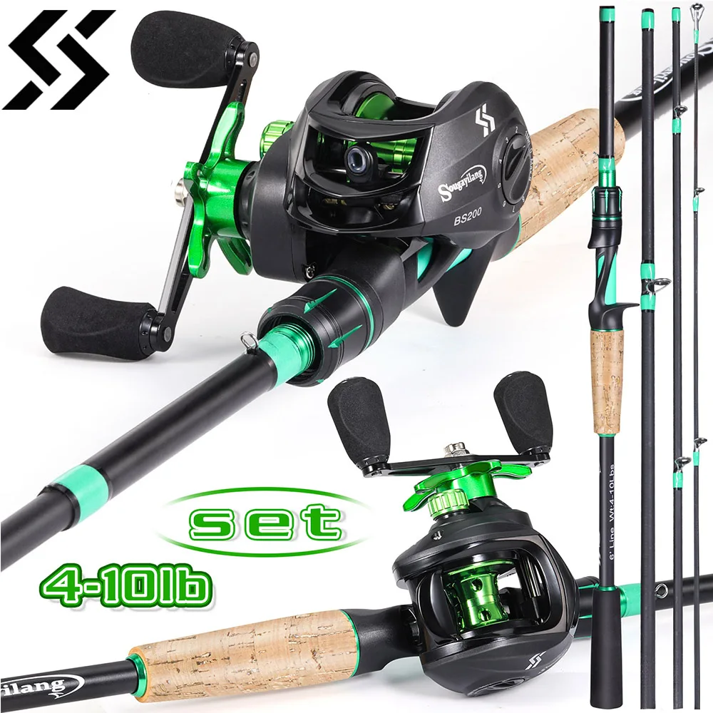 Sougayilang Casting Fishing Rod Reel Combo 1.8-2.1m UltraLight Carbon Fiber Rod and 7.2:1 Gear Ratio Aluminum Spool Fishing Coil
Sougayilang Casting Fishing Rod Reel Combo 1.8-2.1m UltraLight Carbon Fiber Rod and 7.2:1 Gear Ratio Aluminum Spool Fishing Coil