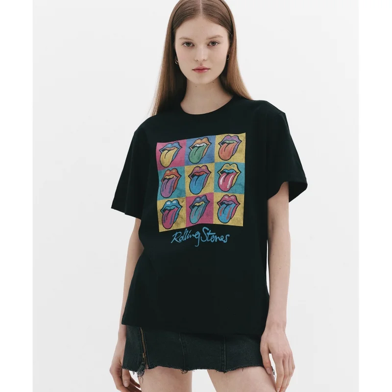 2025 Summer New TRS Pop Art Tongue Printed Cotton Round Neck T-shirt Fashion Trend Top for Men and Women
2025 Summer New TRS Pop Art Tongue Printed Cotton Round Neck T-shirt Fashion Trend Top for Men and Women