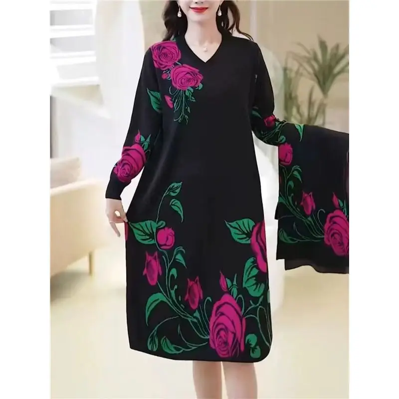 Female Korean Vintage Luxury Prom Clothing Autumn Winter Black Knitted Floral Pullovers 2025 Elegant Bodycon Festival Sweaters
Female Korean Vintage Luxury Prom Clothing Autumn Winter Black Knitted Floral Pullovers 2025 Elegant Bodycon Festival Sweaters