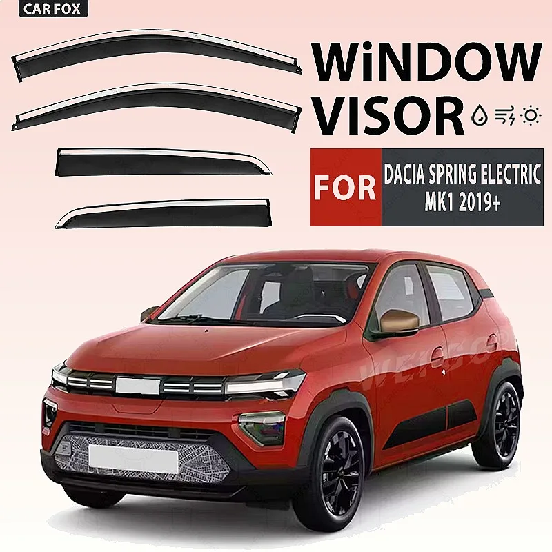 For Dacia Spring Electric 2019+ Window Visor Rain Guard Sun Shade Side Deflector Car Styling Accessories
For Dacia Spring Electric 2019+ Window Visor Rain Guard Sun Shade Side Deflector Car Styling Accessories